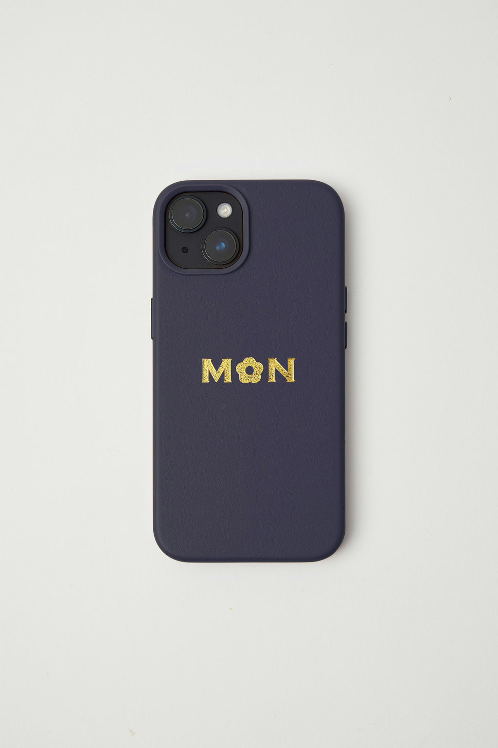 Vegan Leather iPhone 14 Case | Midnight