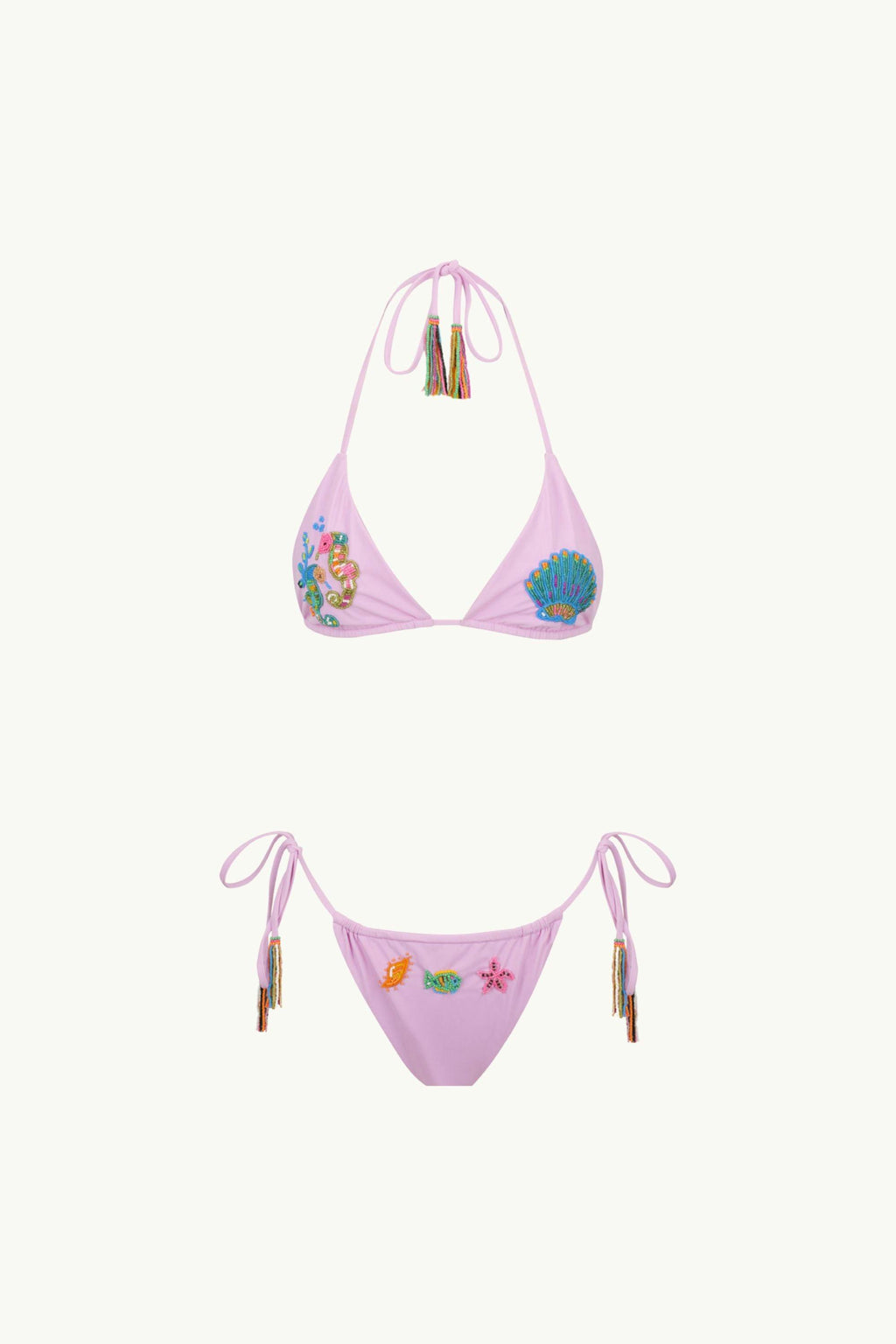 BEADED KINI BRIEF - SEAHORSE