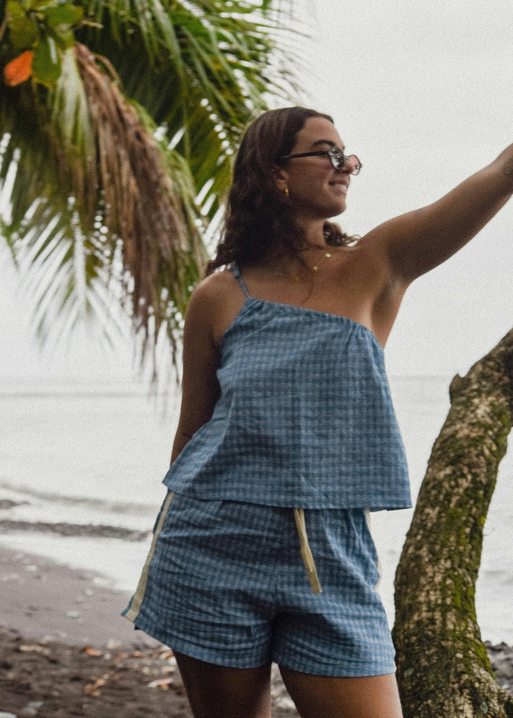 Atmosea Short in Blue Gingham