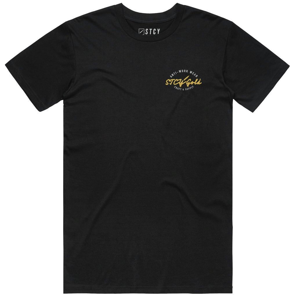 STCY GOLD TEE / BLACK