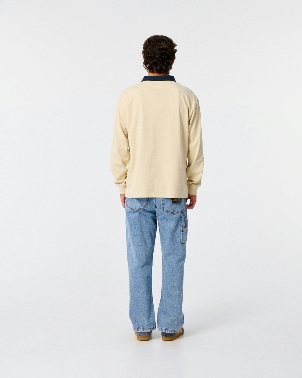 Sun Cured 1/4 Zip Rugby - Ecru