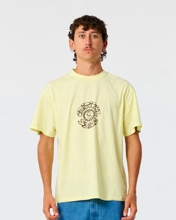 Yin Yang Tee - Washed Lime image 1