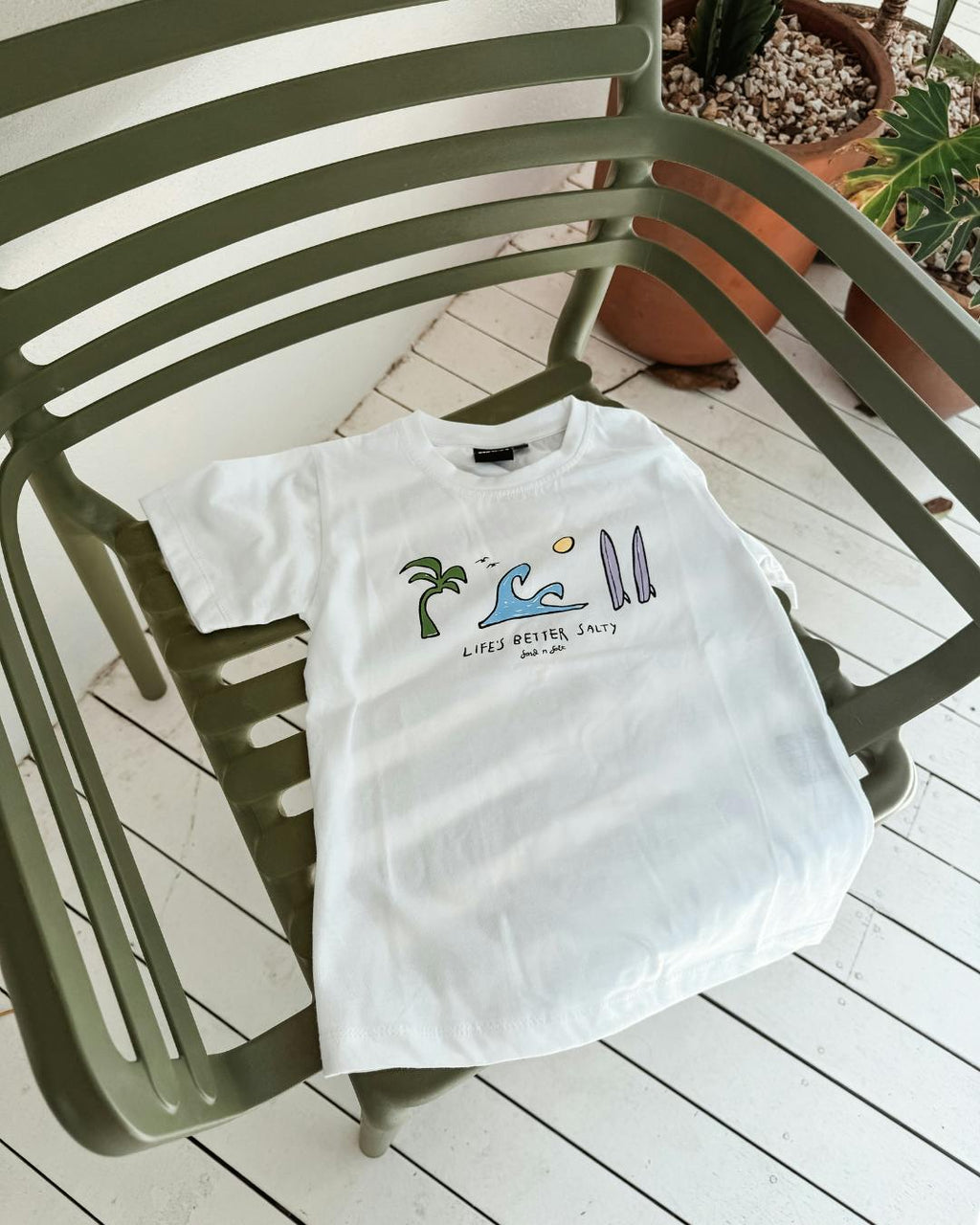 Life’s Better Salty Tee (White)