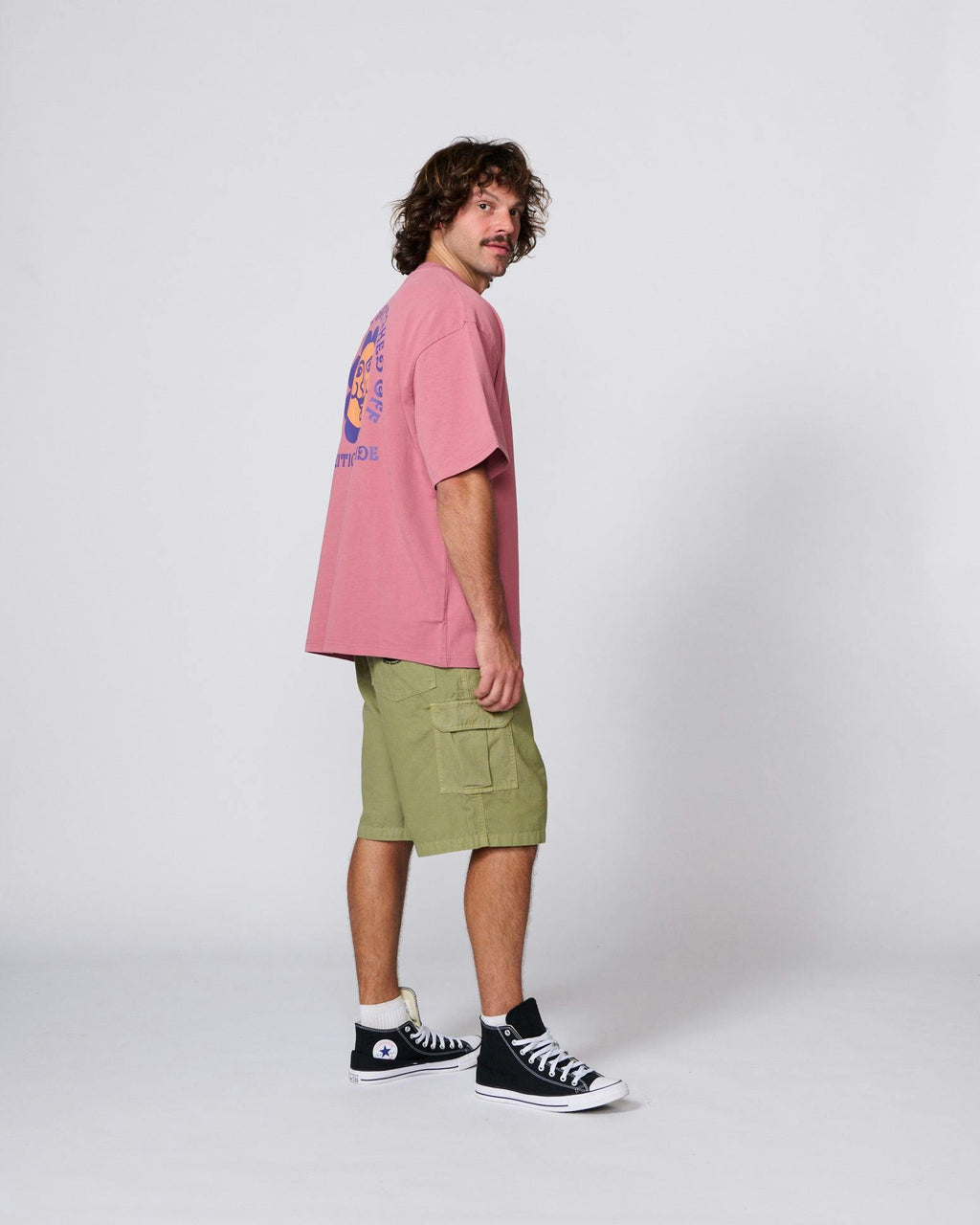 Switch Jumbo Tee - Dusty Rose