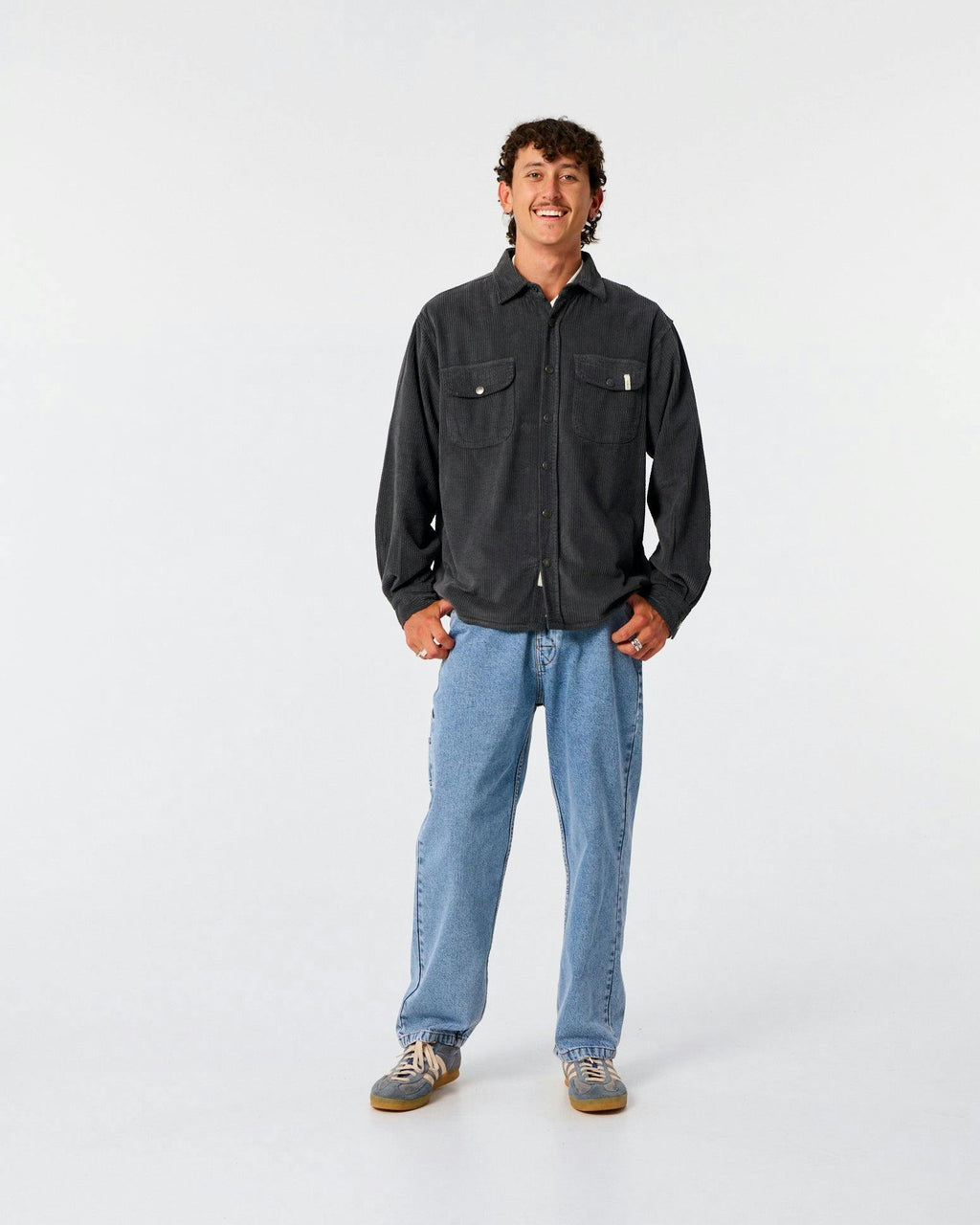 Surface Corduroy Overshirt - Phantom