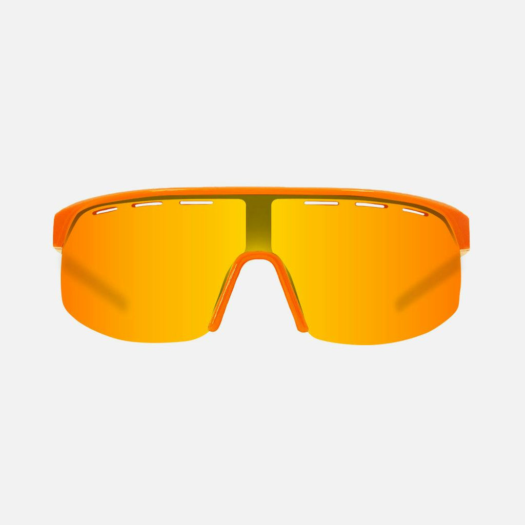 Velocity - Gloss Orange frame, Grey Lens with Orange Iridium plus Venting