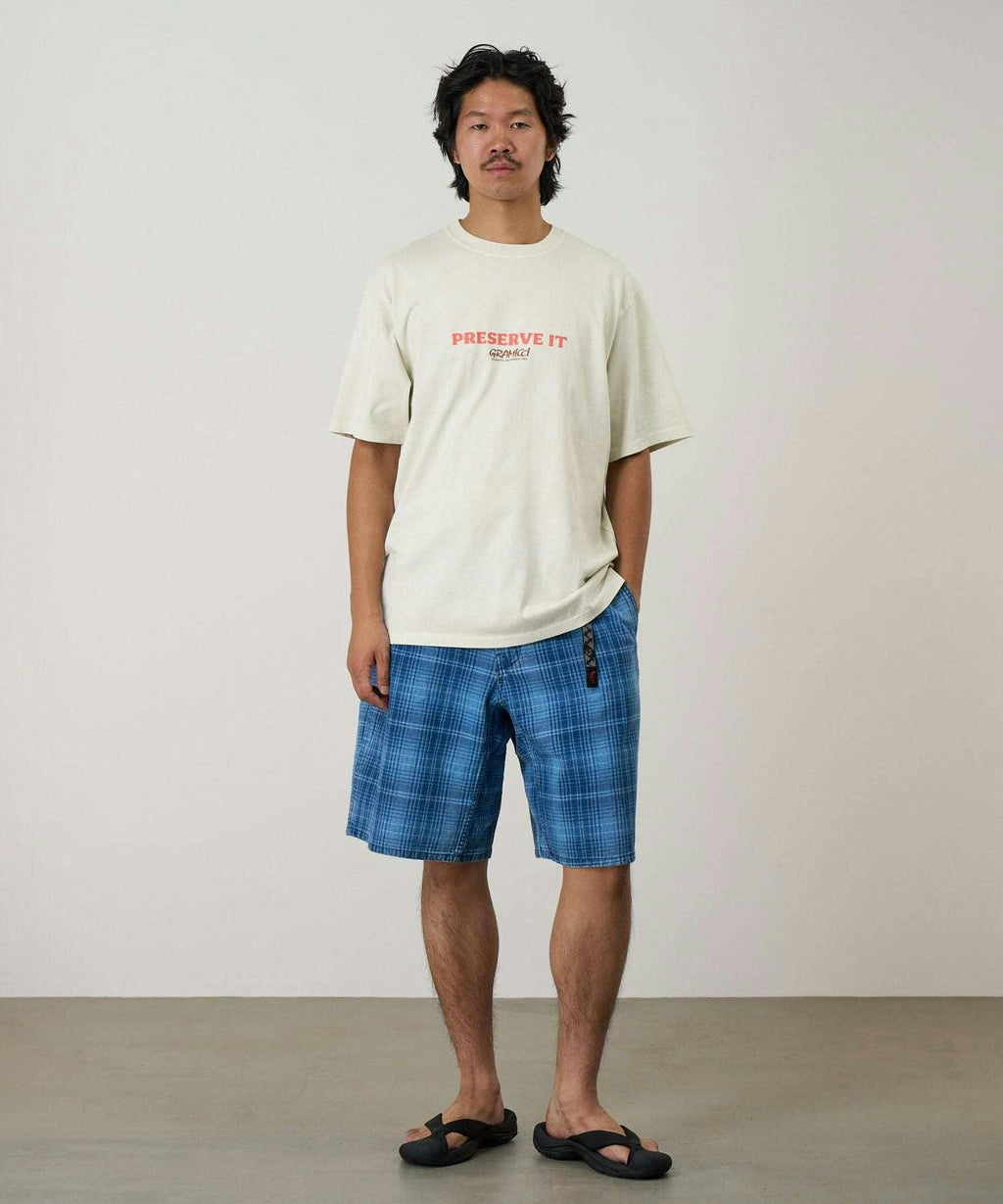 Gramicci Footprints Tee in Natural Pigment