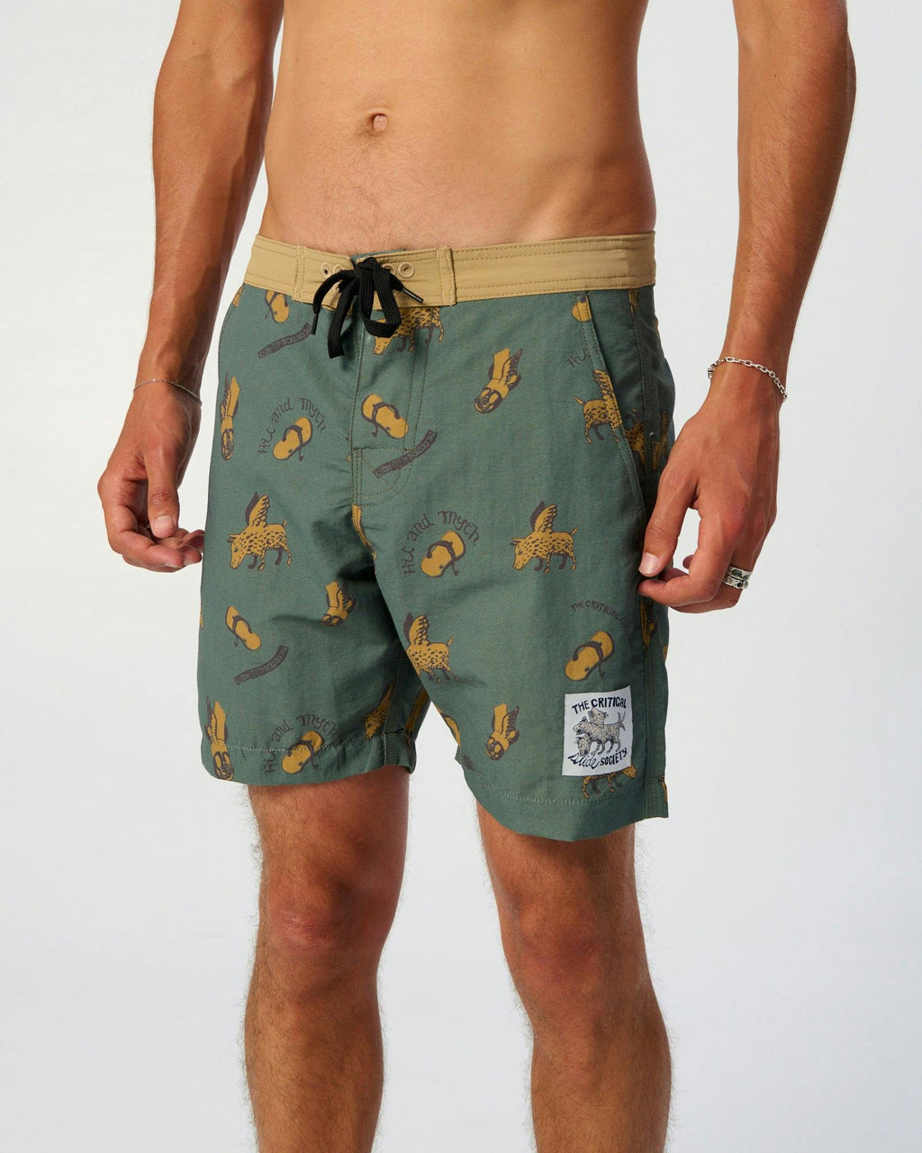 Peace Thong 17" Boardshort - Green