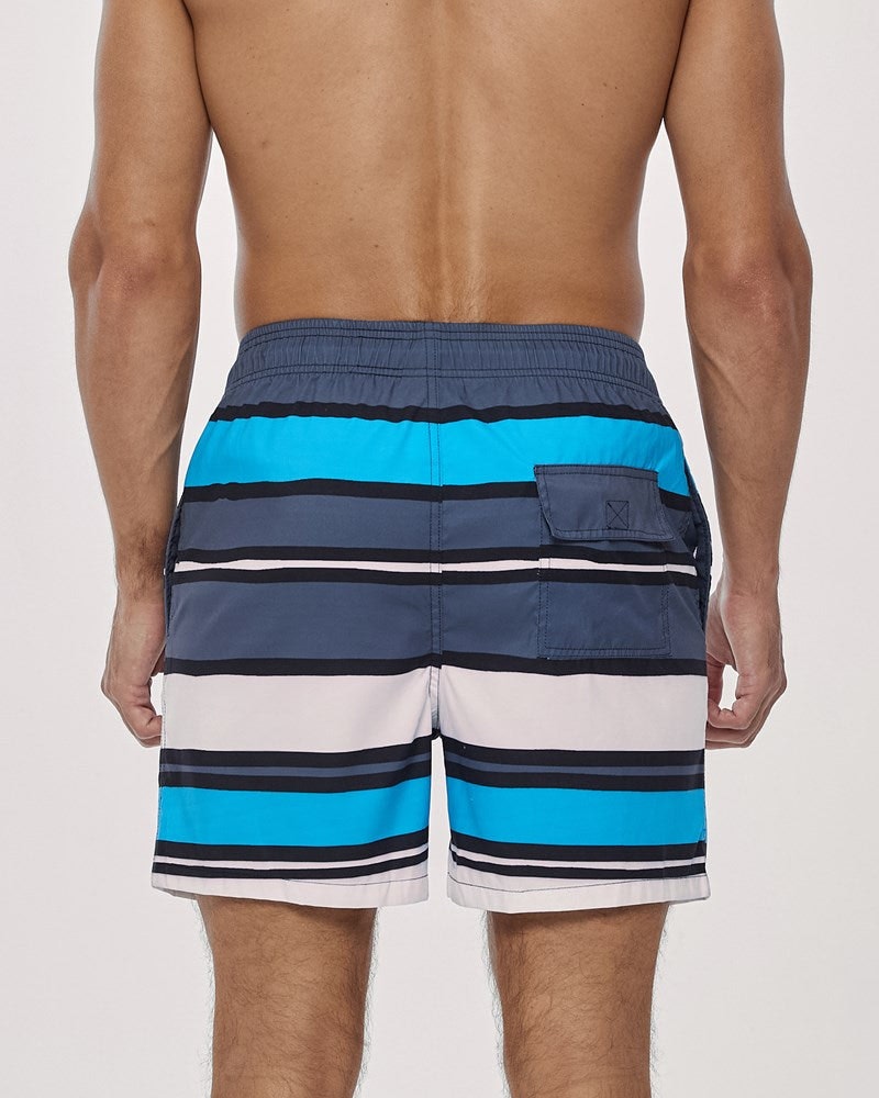 Bold Stripe Swim Short