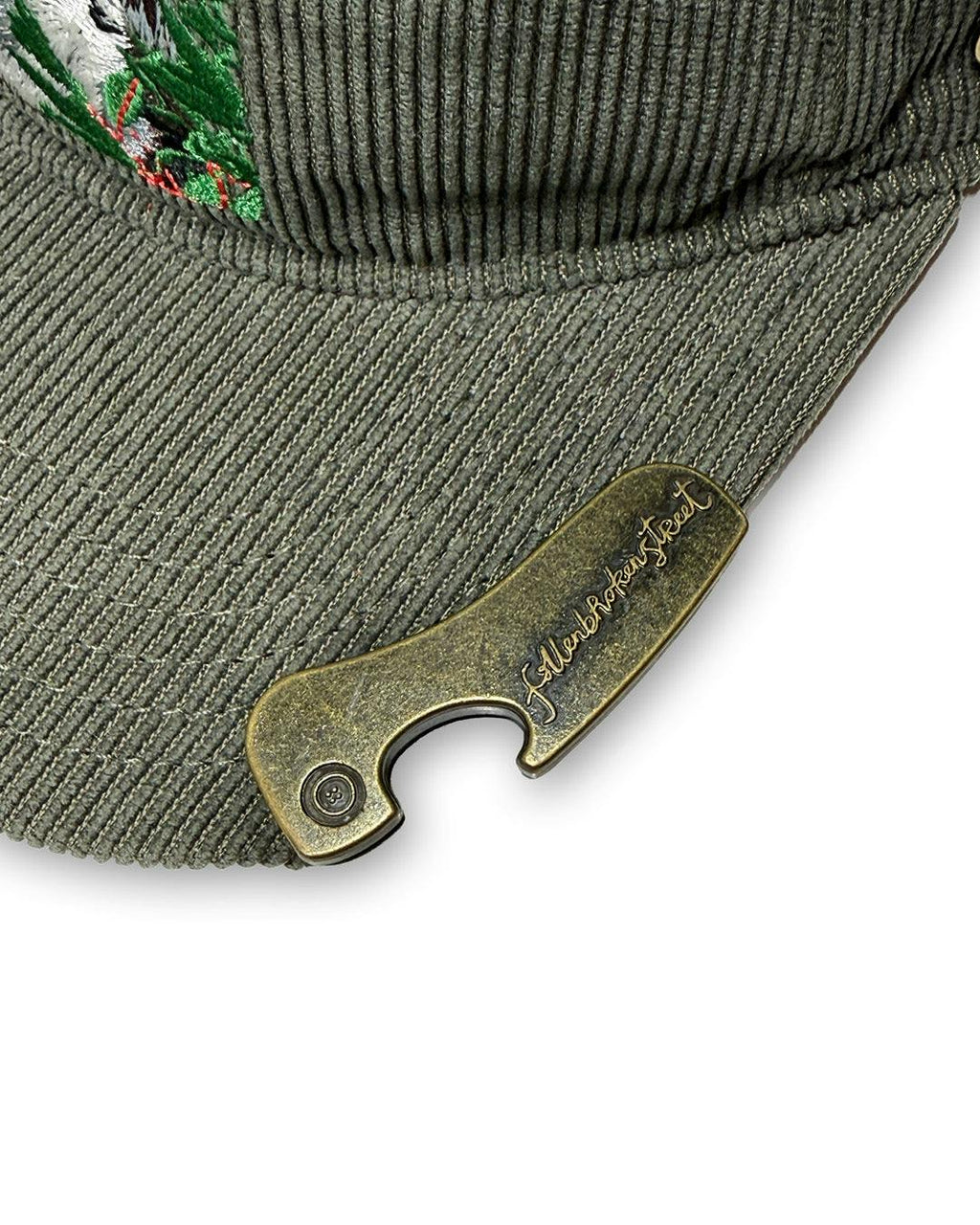 The Stash Cap – Wombat Embroidery – Corduroy Brown Snapback Hat