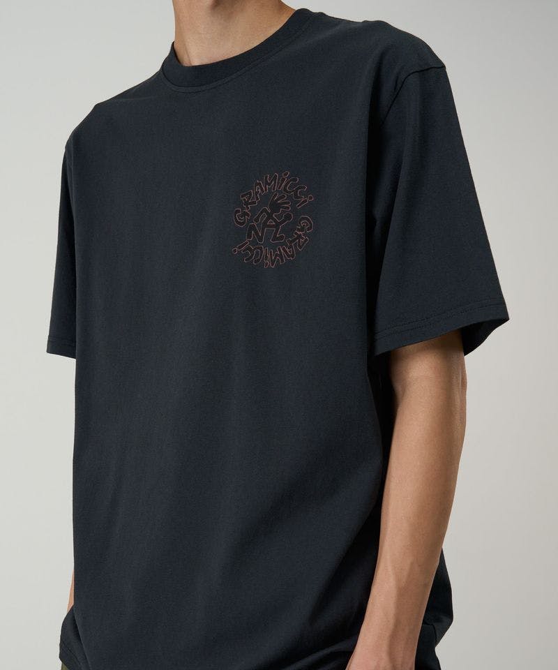 Gramicci Running Man Tee in Vintage Black