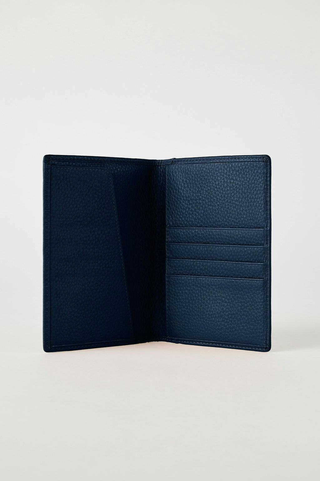 Luxury Leather Passport Wallet | Navy