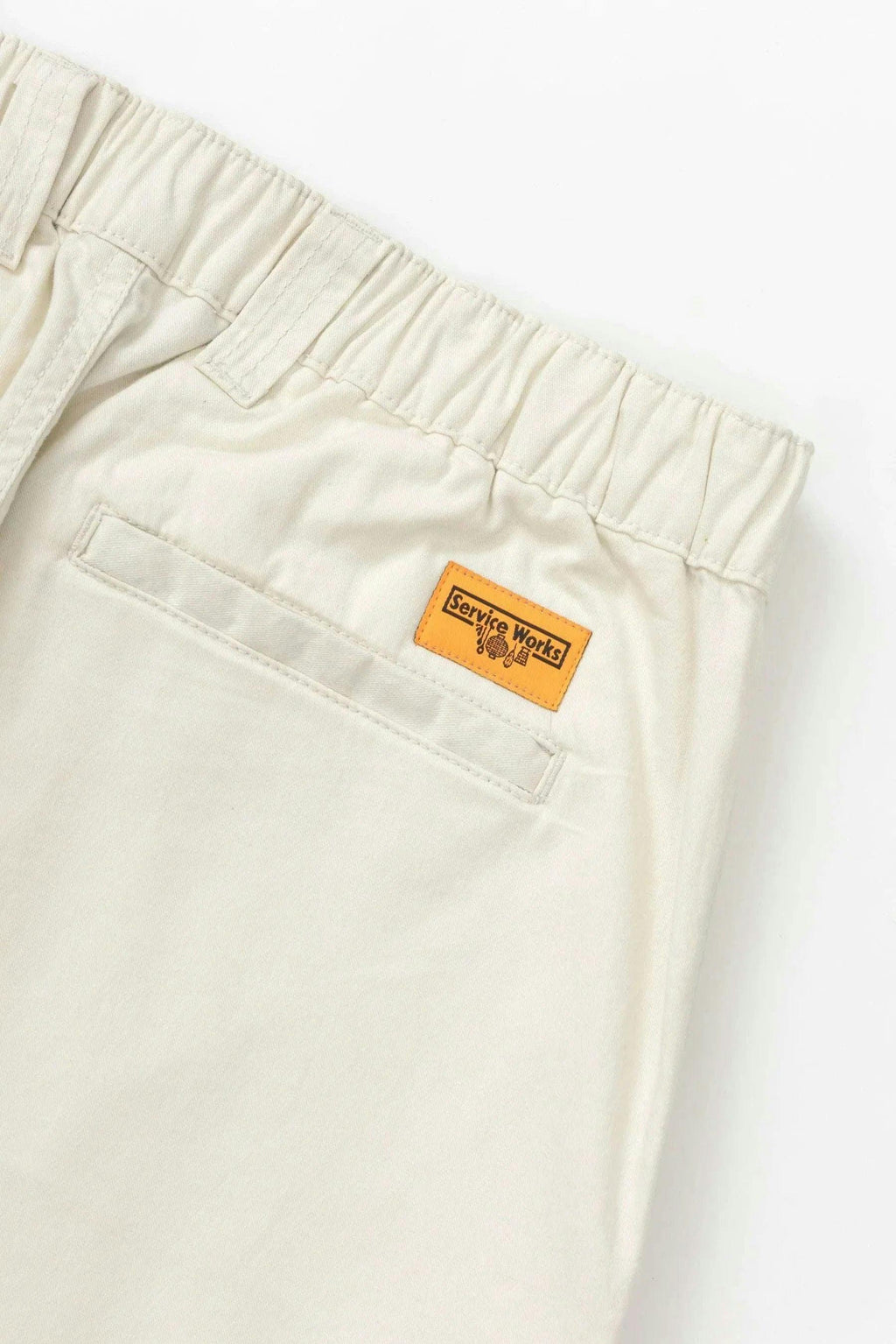 Service Works Twill Waiter Pants in Off White