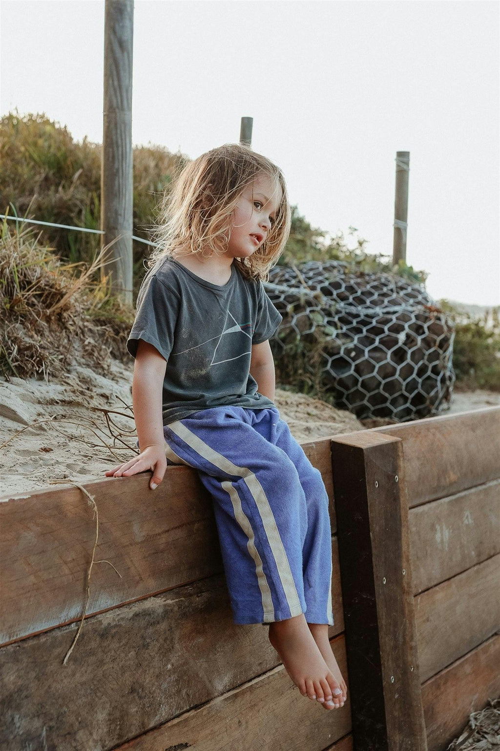 Mini Terry Pant in Lavender