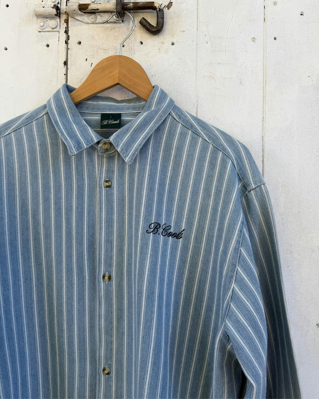 Crop LS Shirt Blue
