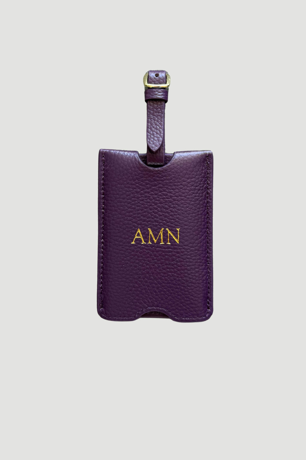 Leather Luggage Tag | Dusk Gold