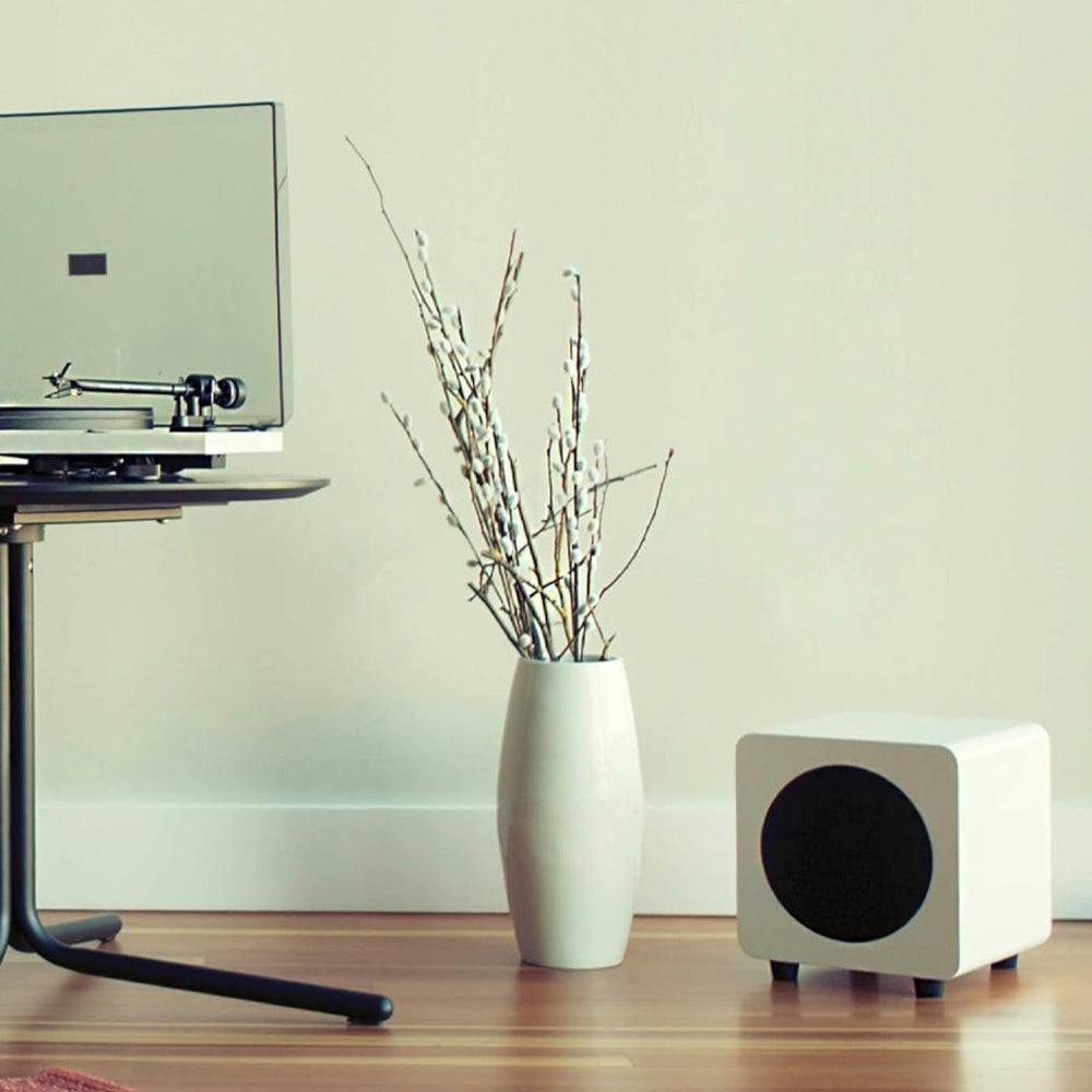 Kanto SUB6 200W 6" Sealed Powered Subwoofer, Matte White