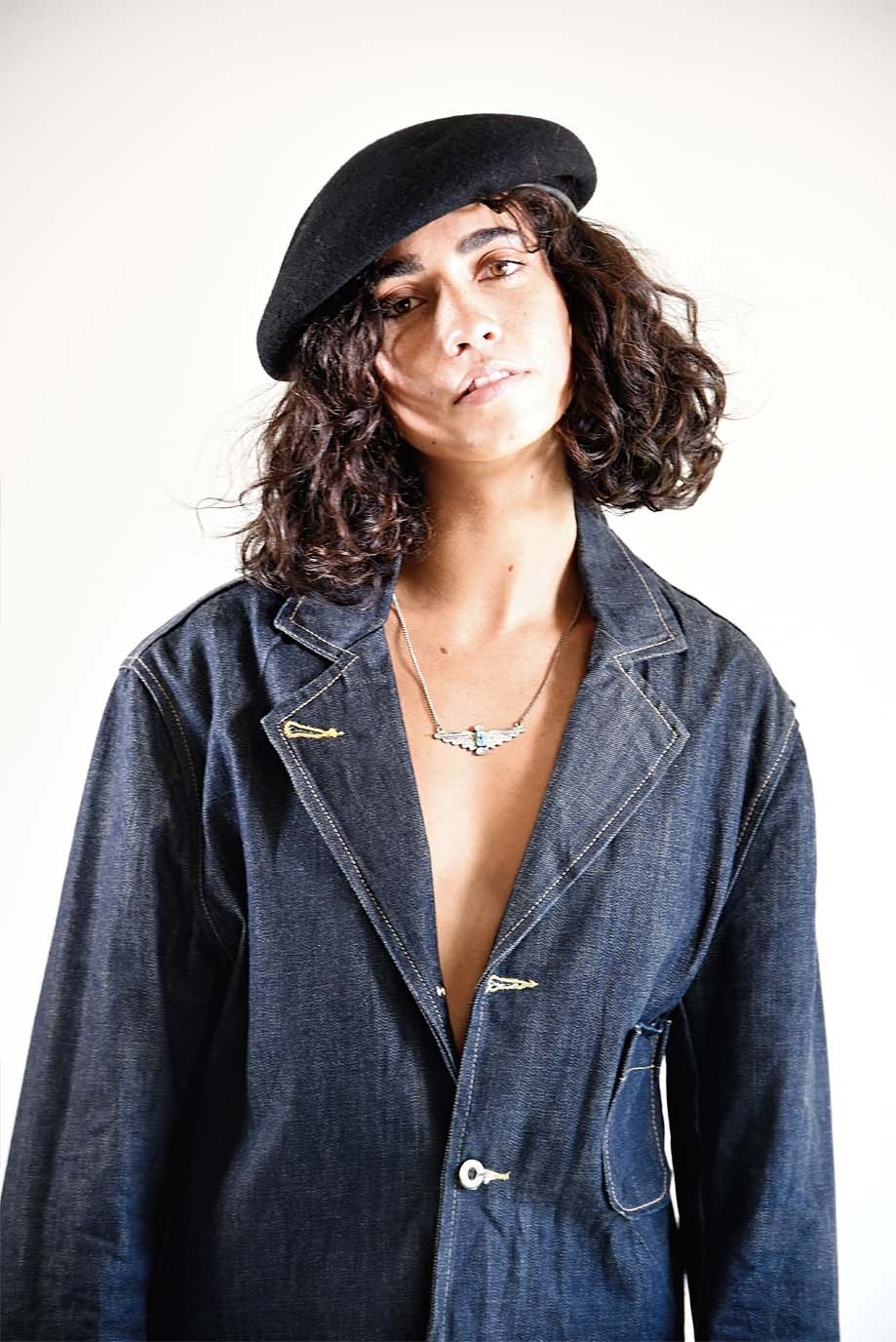 The Château Beret – Black Wool French Artist Hat