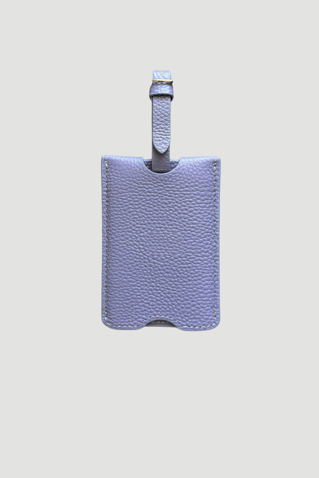 Leather Luggage Tag | Lilac Silver