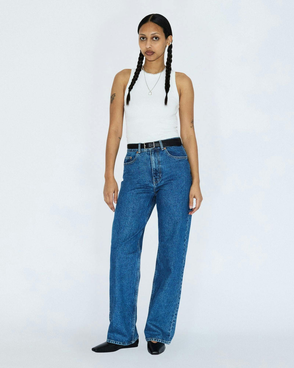 Echo High Straight Jeans TALL - Bay Mid Retro