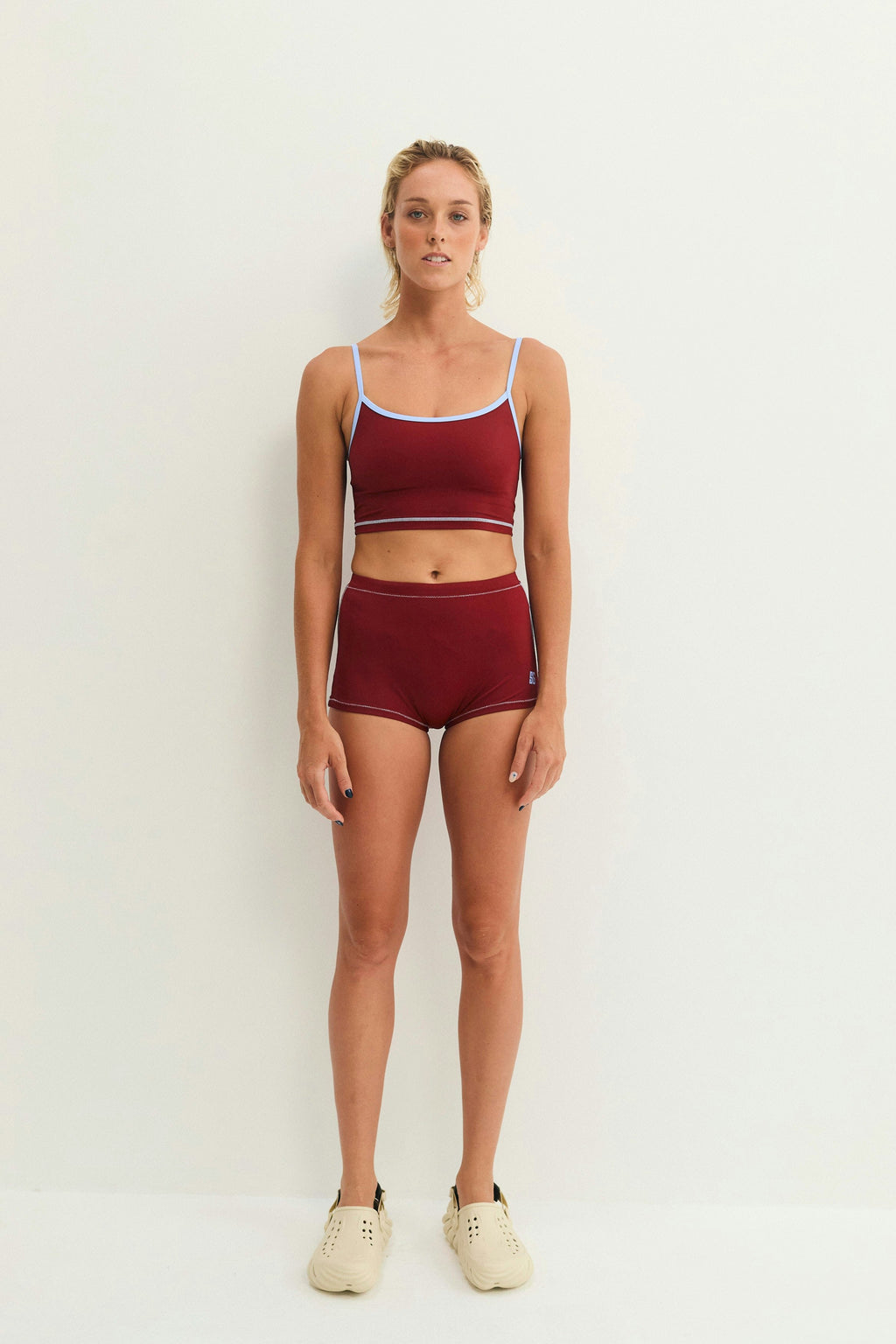 Slip on Shorts - Merlot