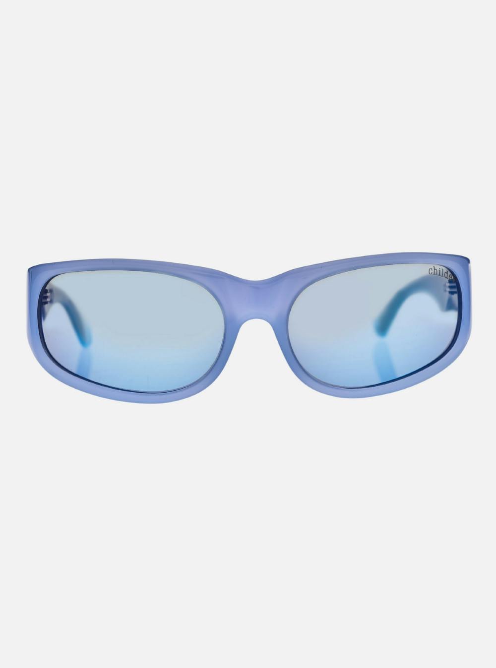 CYLINDER Pearl Sky Blue | Grey Polarised Blue Chrome Mirror Bio Lens