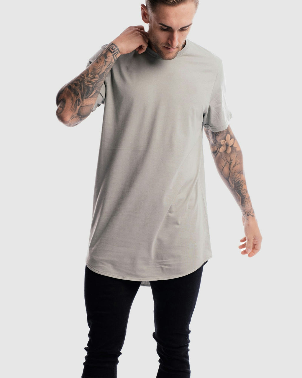 Absent Curved Hem Tee
