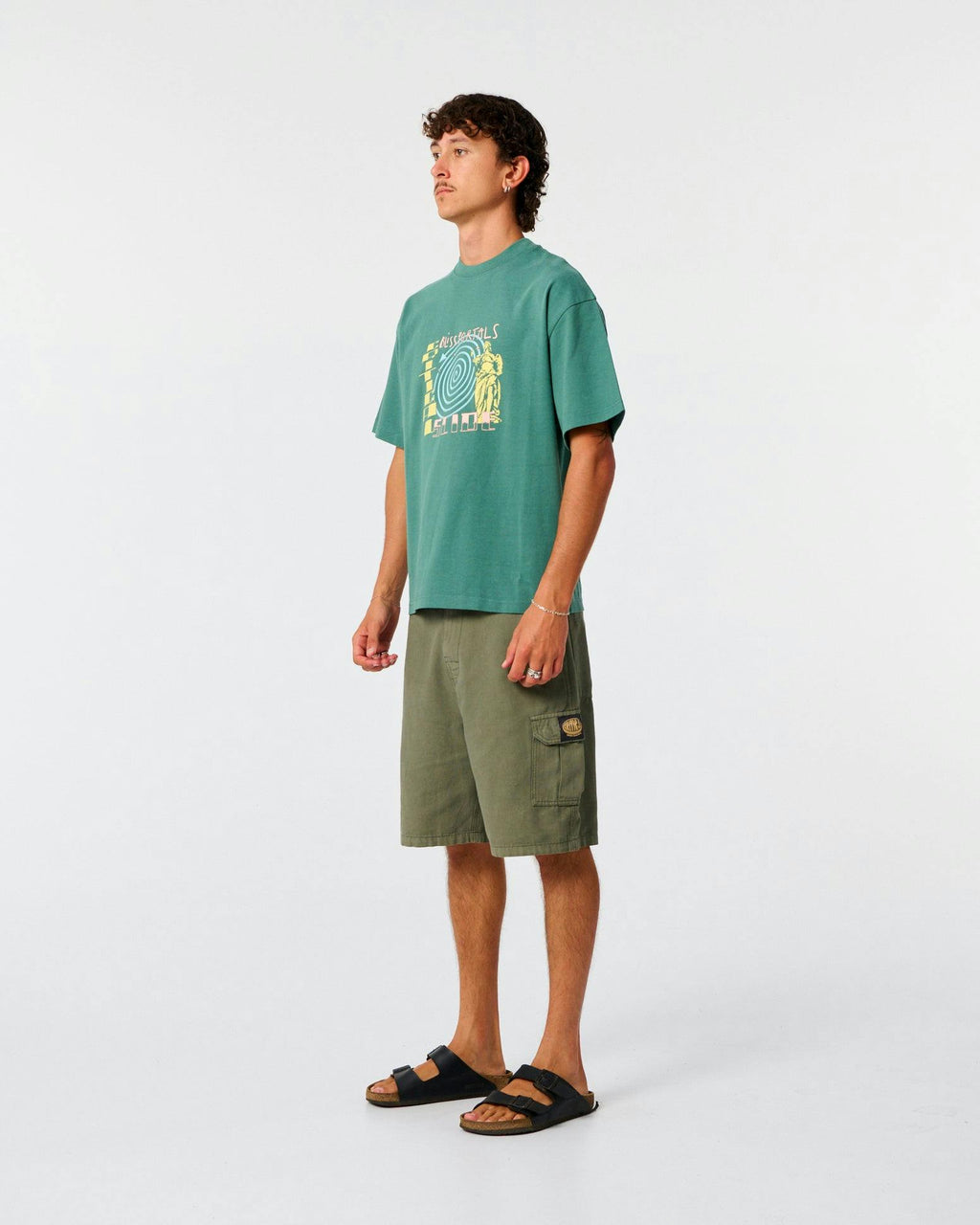 Bliss Portals Tee - Dusty Green