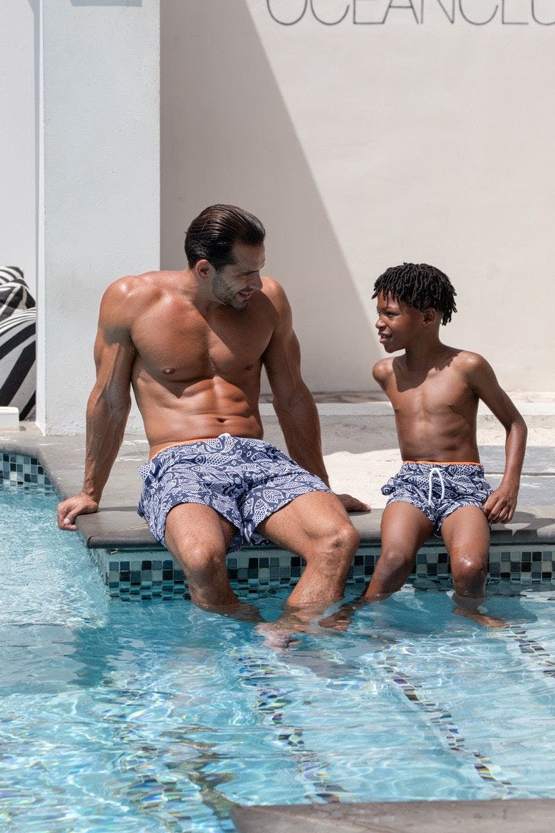 Barbados Navy Swim Shorts