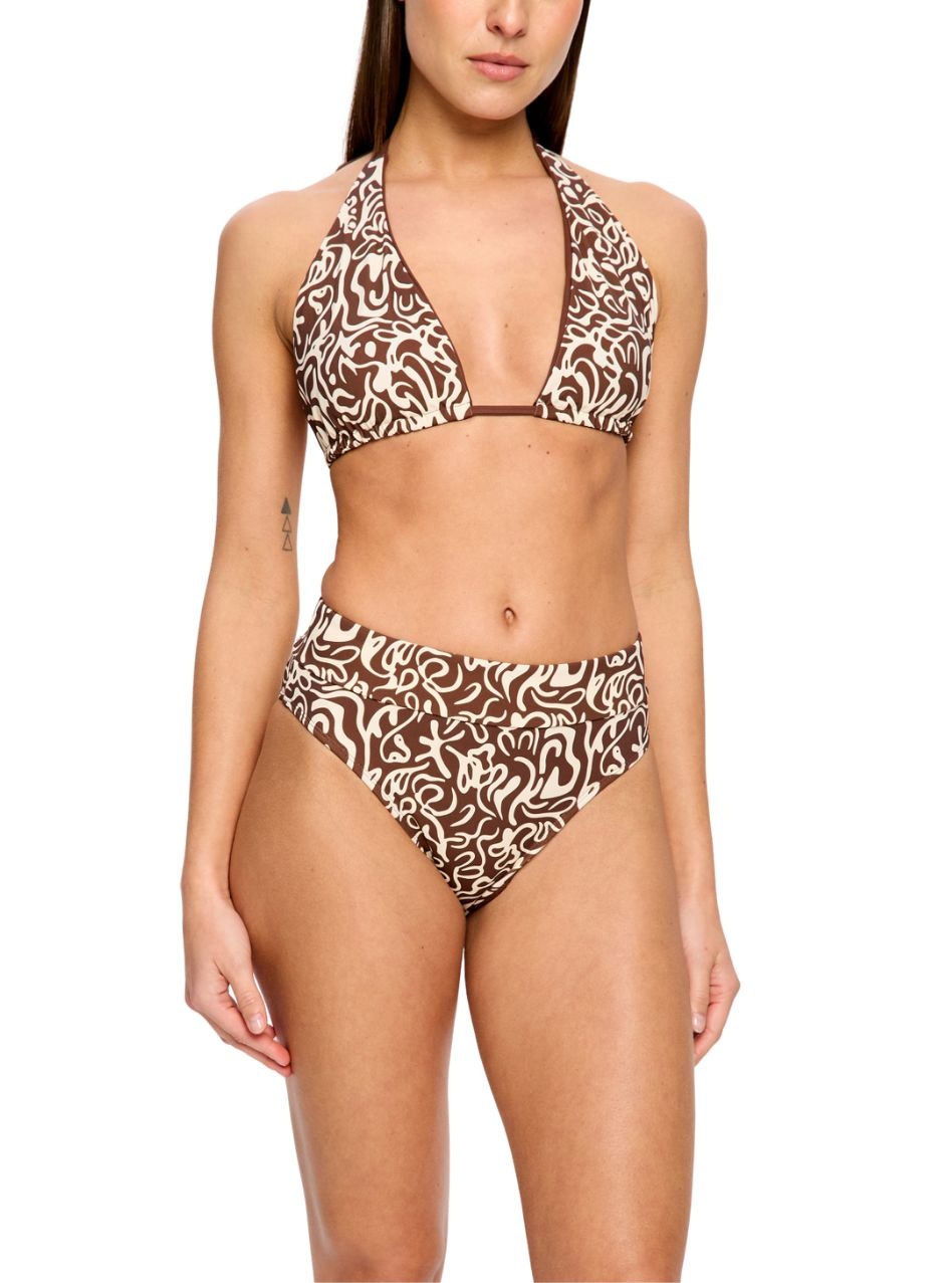 Swimwear Hi-Leg Period Brief Light Absorbency Sea Swirl Sea Swirl