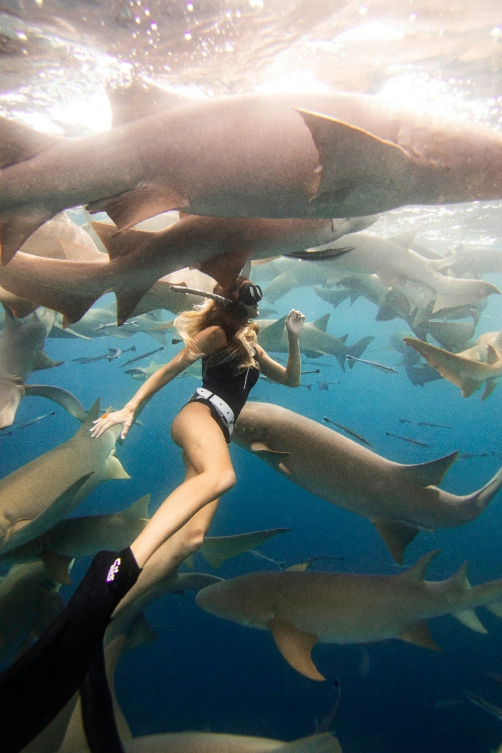 One Piece Swimsuit Full Coverage - Black