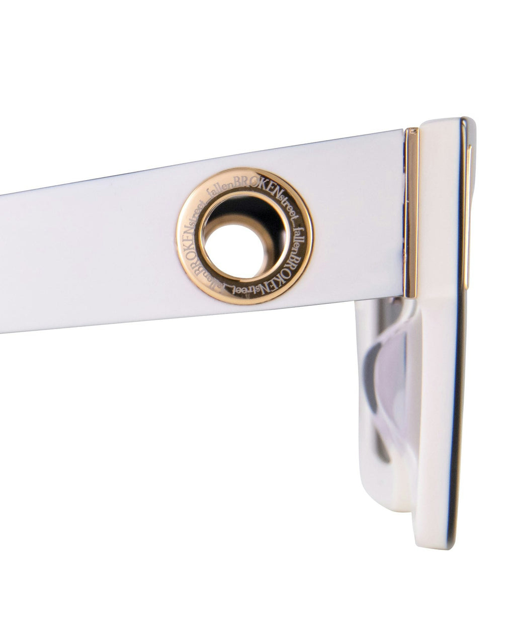 The Mischief - White/Black Sunglasses | Black Polarised Lenses