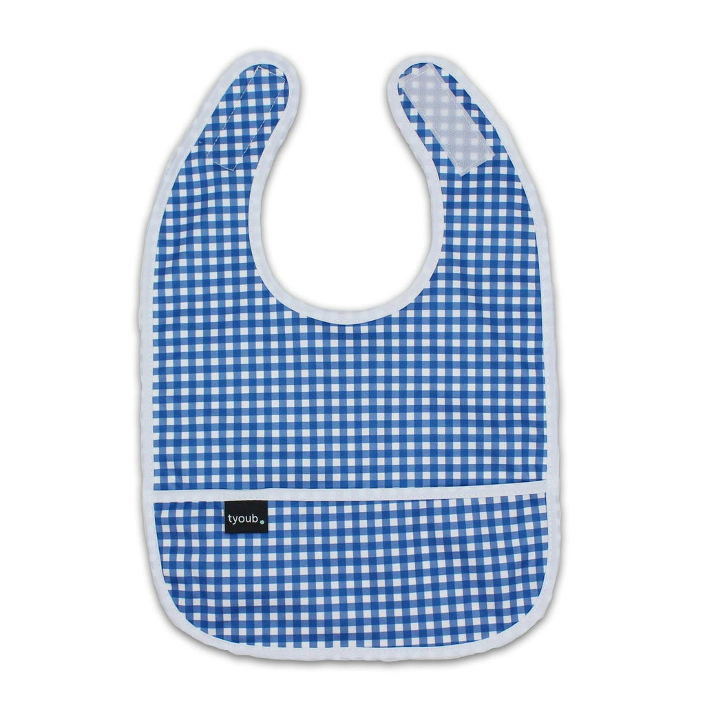 Baby Bib Tyoub Stay-dry - Blue Gingham
