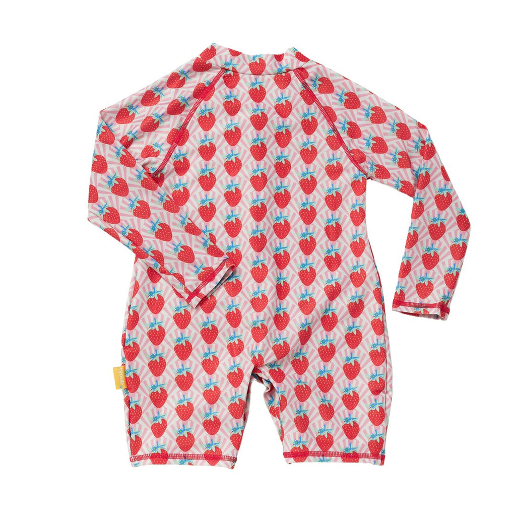 Tyoub Long Sleeve Sunsuit Recycled Strawberry Sundae Kids