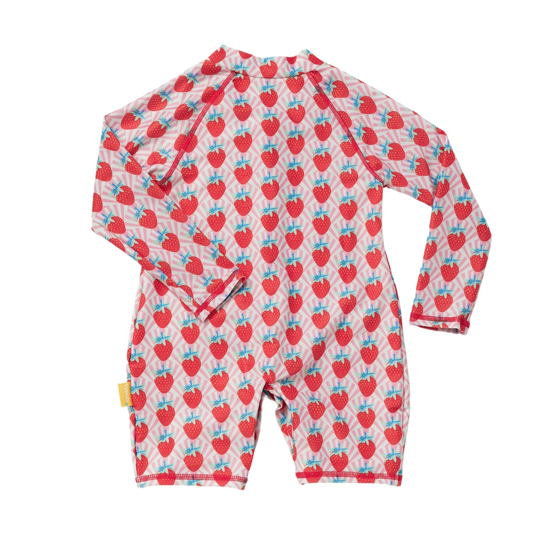 Tyoub Long Sleeve Sunsuit Recycled Strawberry Sundae Kids
