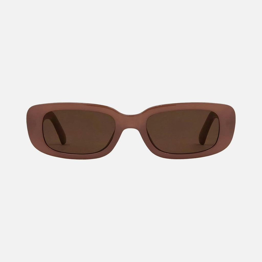 Lizbeth - Gloss Translucent Nude Frame with Brown Lens