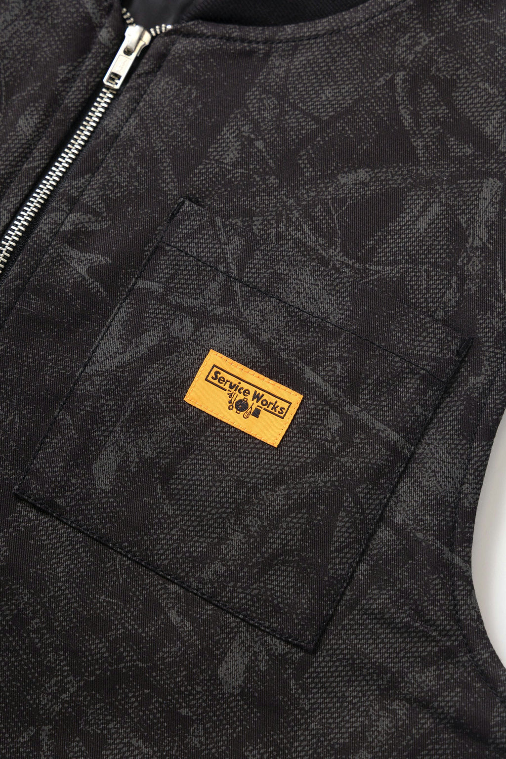 Service Works Camo Padded Work Vest in Mono