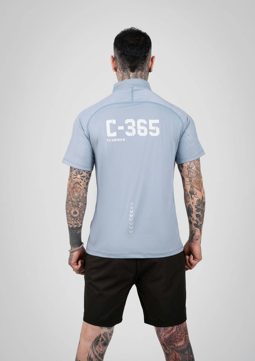 C-365 Motion Zip Tee (Model 823302) - Haze Blue
