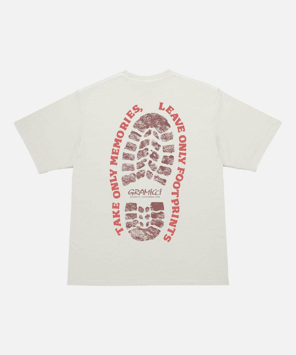 Gramicci Footprints Tee in Natural Pigment