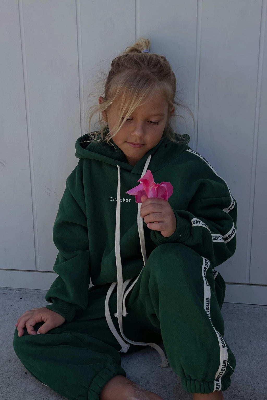 Kids Cloud Racer Hoodie - Forest