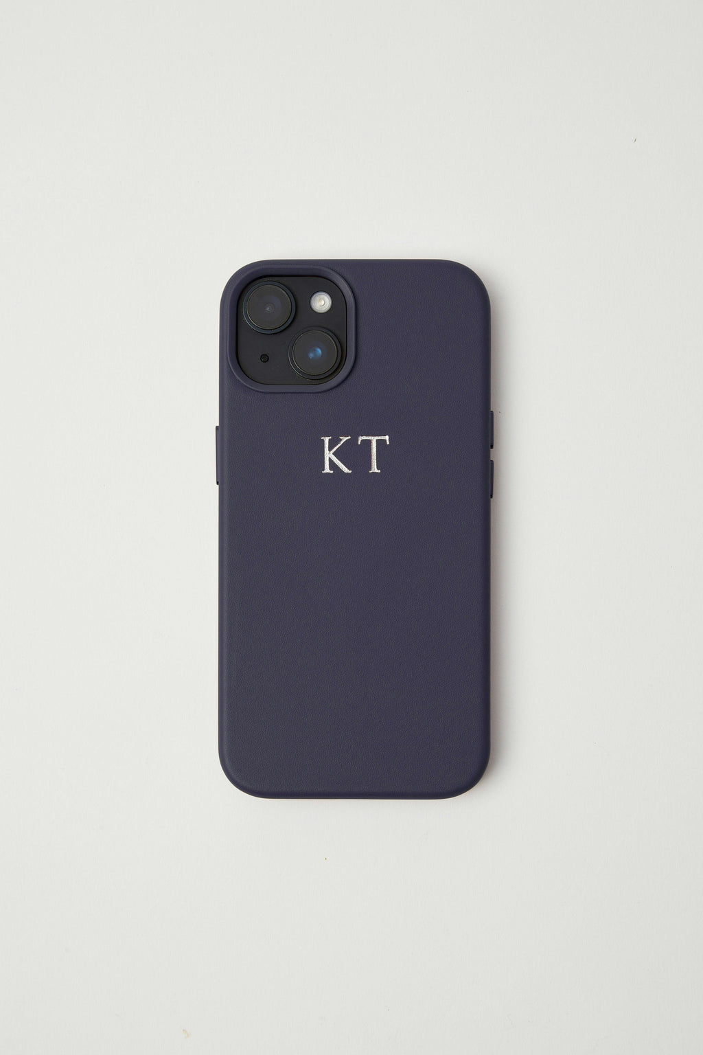 Vegan Leather iPhone 14 Case | Midnight