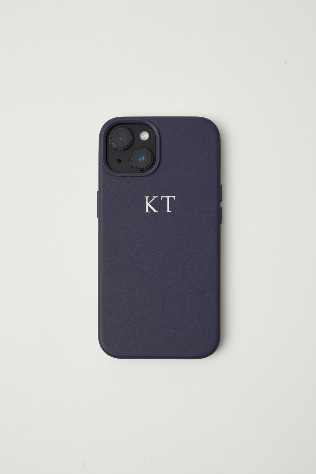 Vegan Leather iPhone 14 Case | Midnight