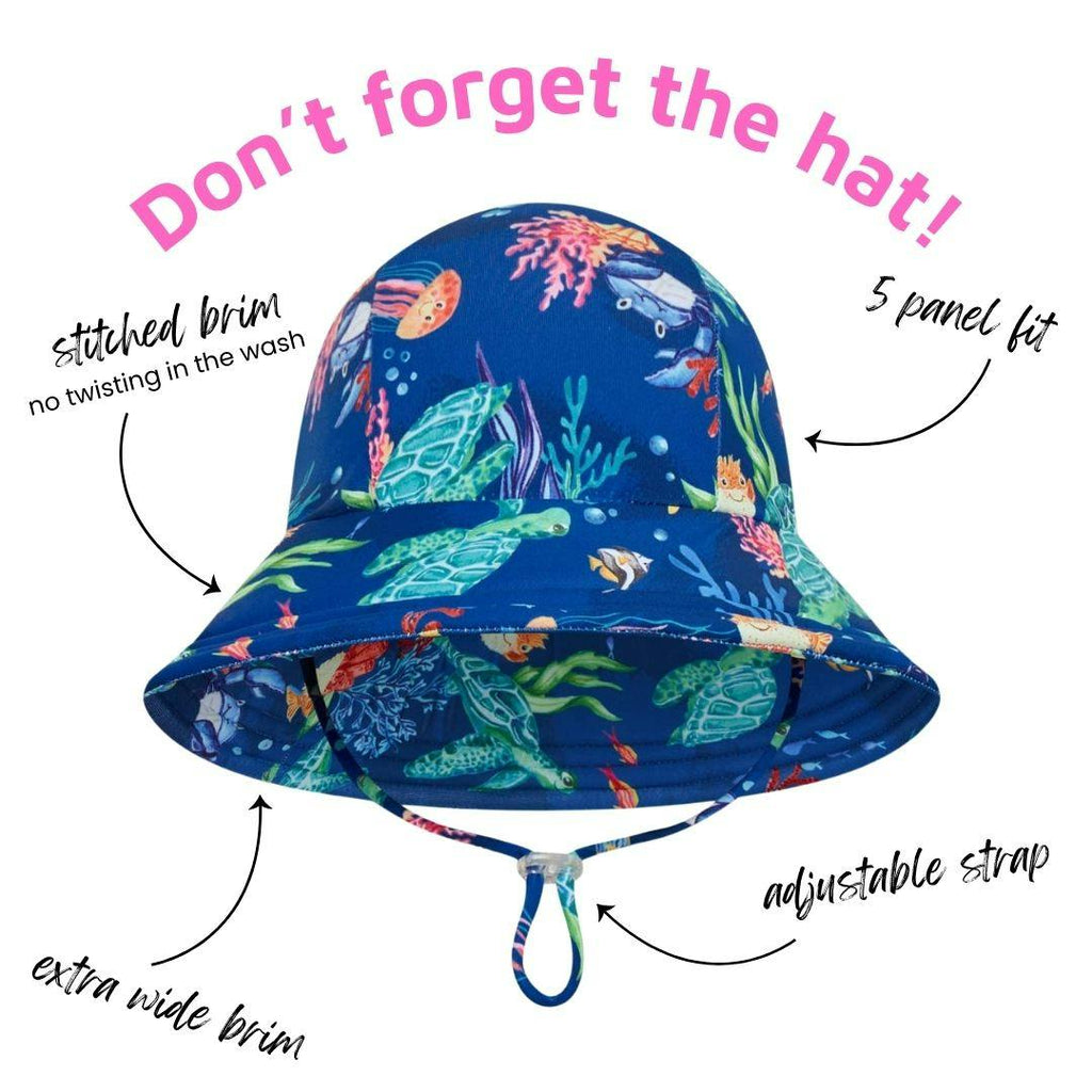 The Finn rashie - Turtle Reef - Navy
