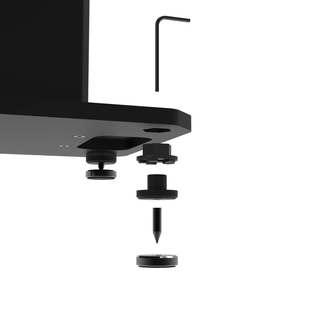 Kanto SX26 26" Tall Fillable Speaker Stands with Isolation Feet - Pair, Black