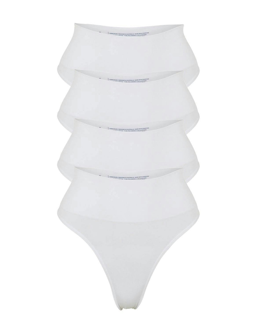 ChiChi Modal G-String Underwear 4 Pack - White
