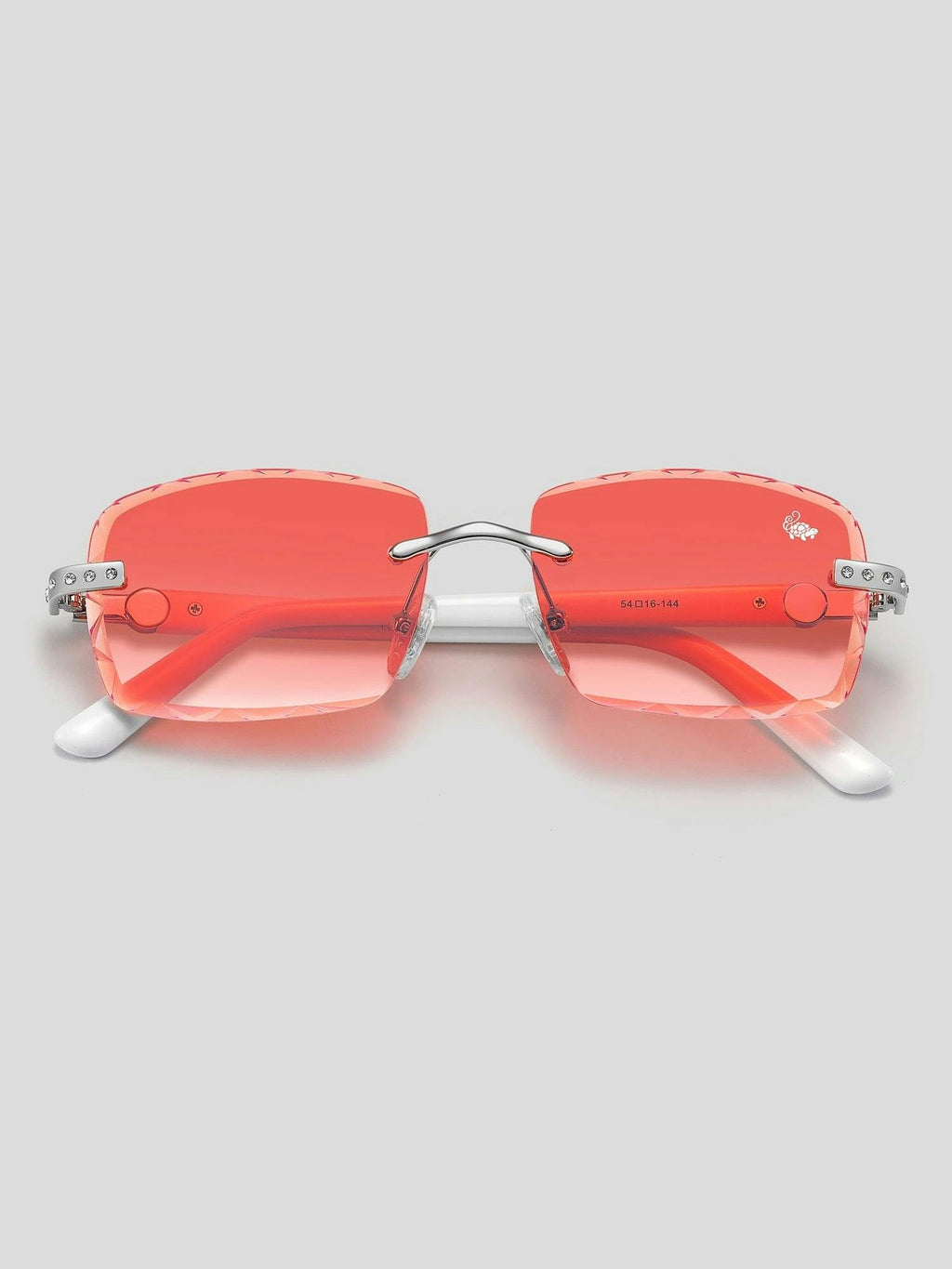 Palmeira White Silver | Burnt Red