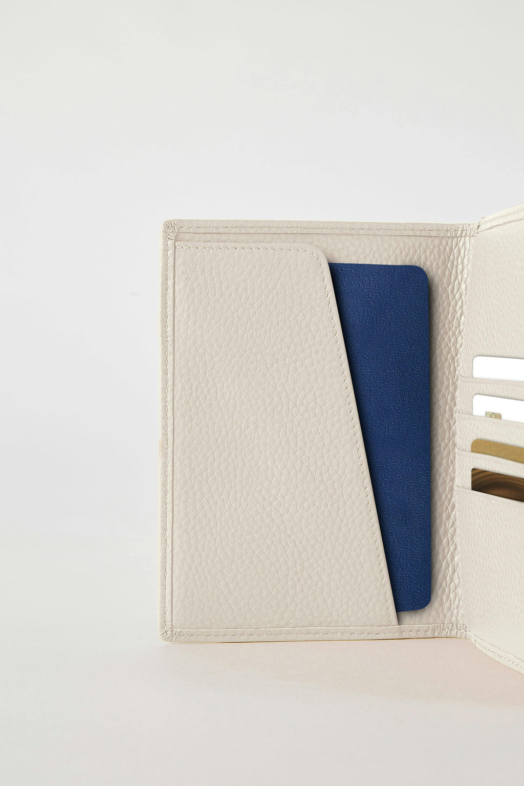 Luxury Leather Passport Wallet | White