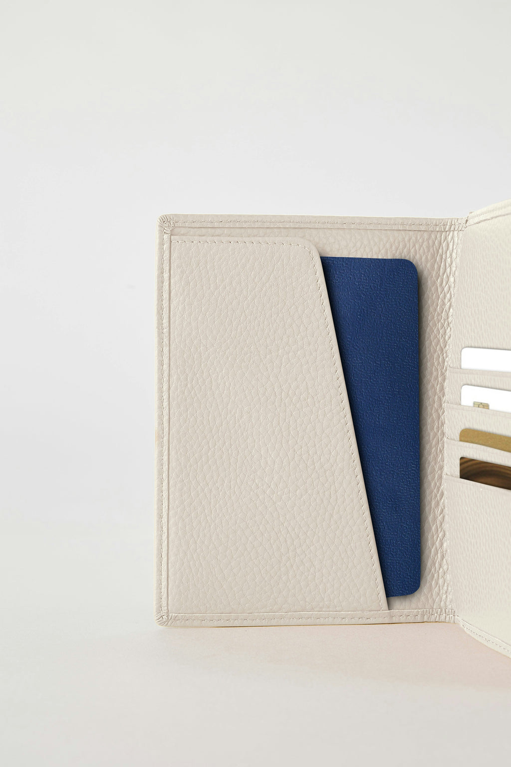 Luxury Leather Passport Wallet | White