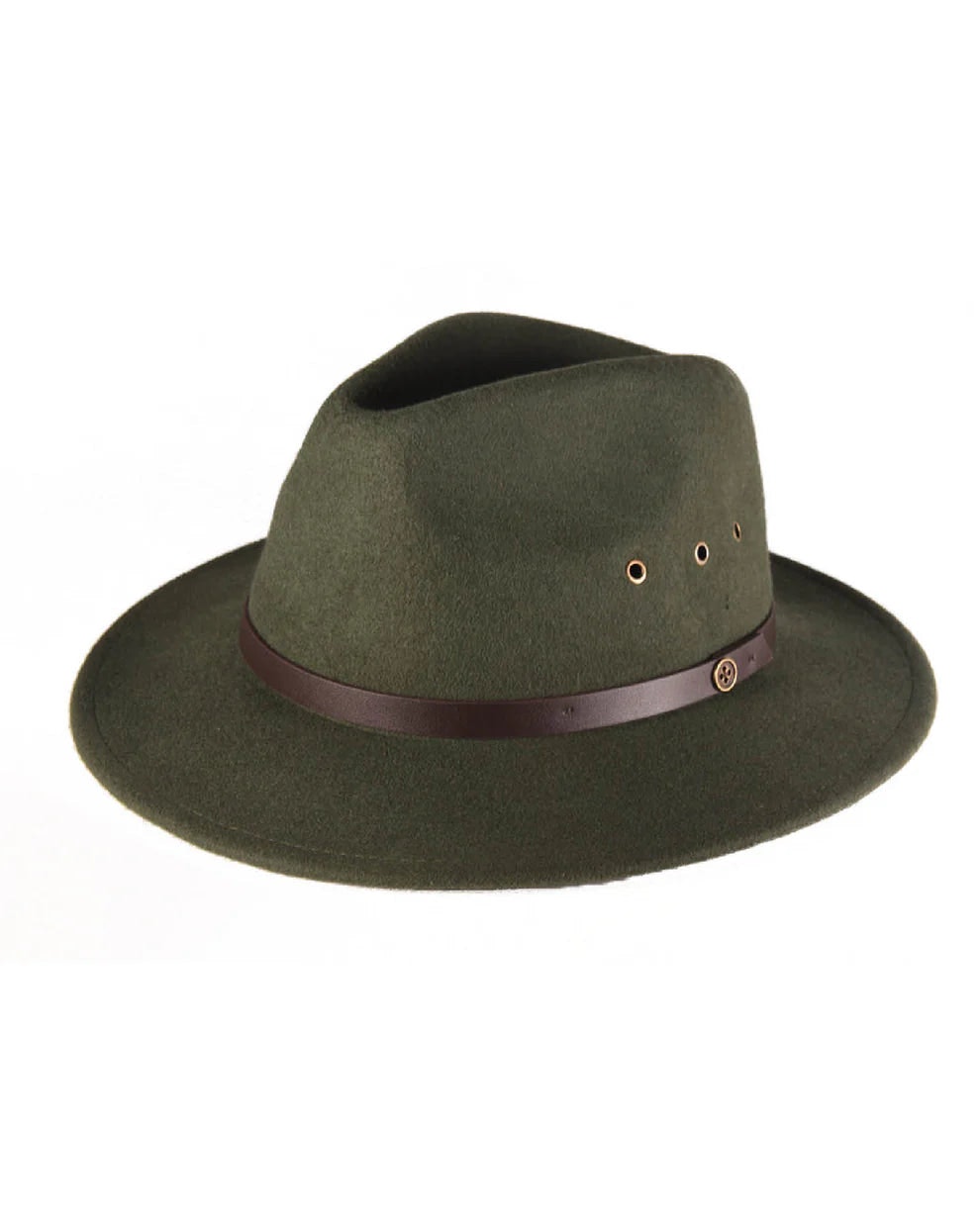 The Ratatat – Kids Wool Felt Fedora in Forest Green