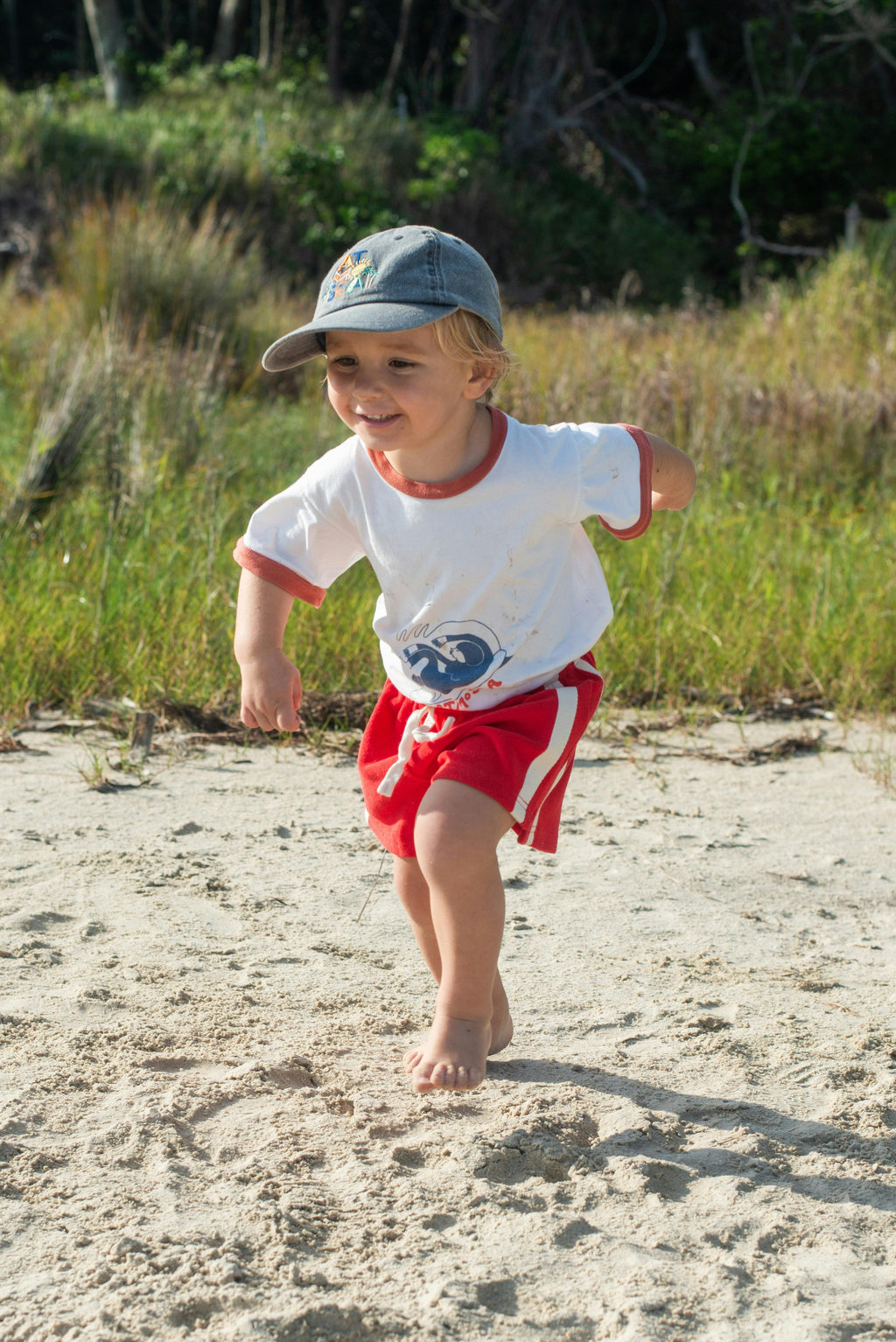 Mini Terry Towelling Shorts Chilli